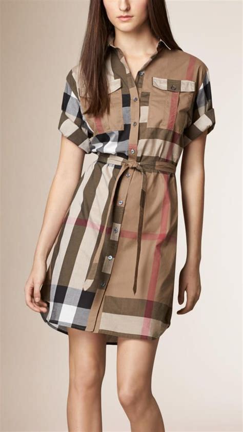 burberry shirt dress women's|Burberry brit sleeveless print dress.